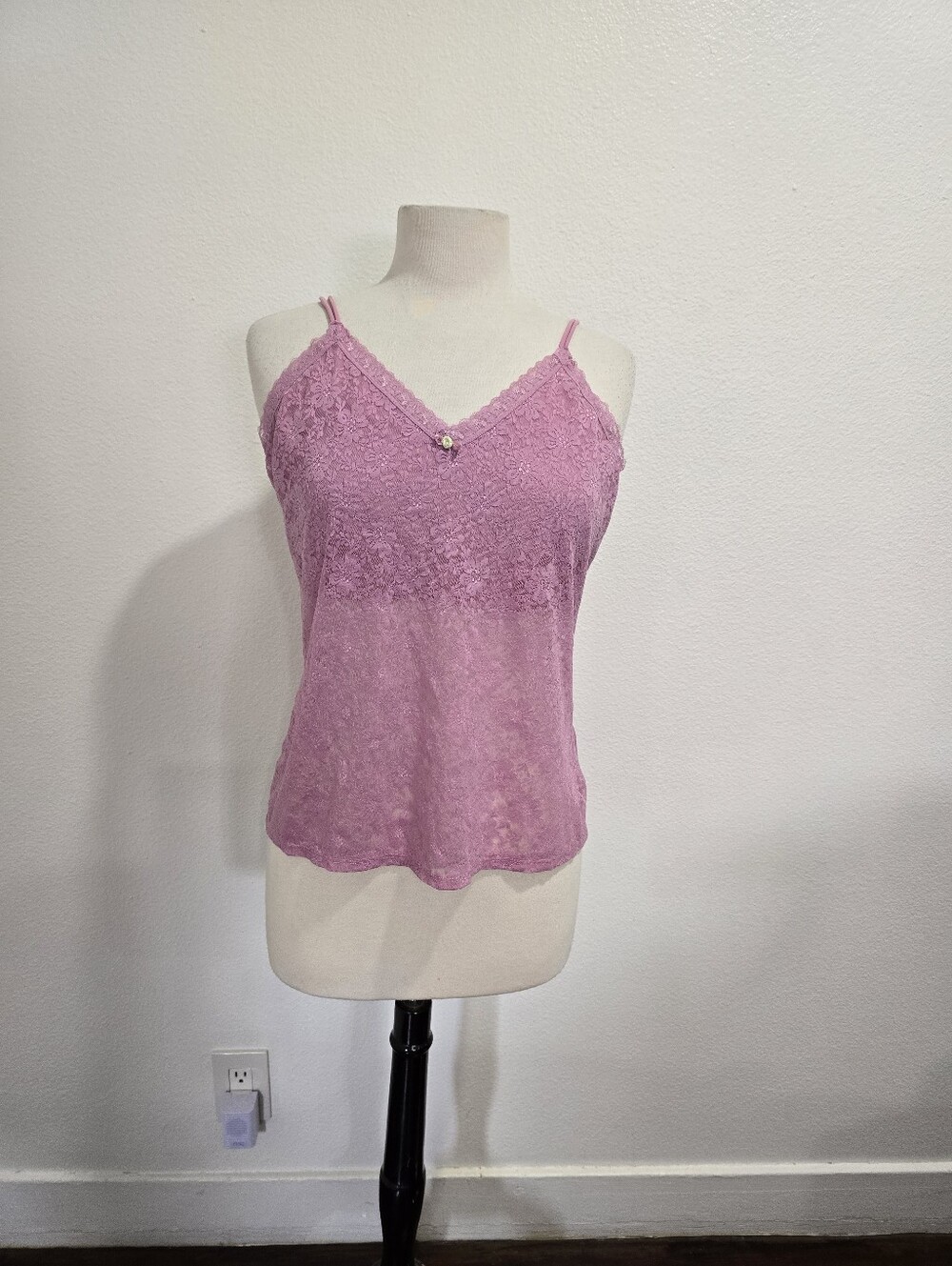Secret Treasures Pink Lace Cami Top Y2k Fairycore